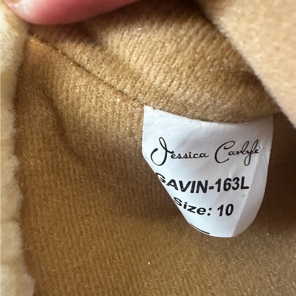 Jessica Carlyle Duck Rain Snow Cozy Brown Quilted Winter Boots - Picture 8 of 13